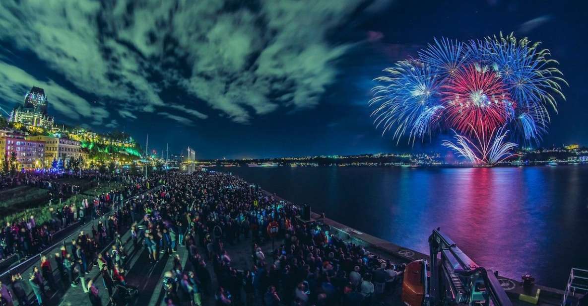 Spectacle de feux d’artifice : Siège réservé avec boissons ( Québec)